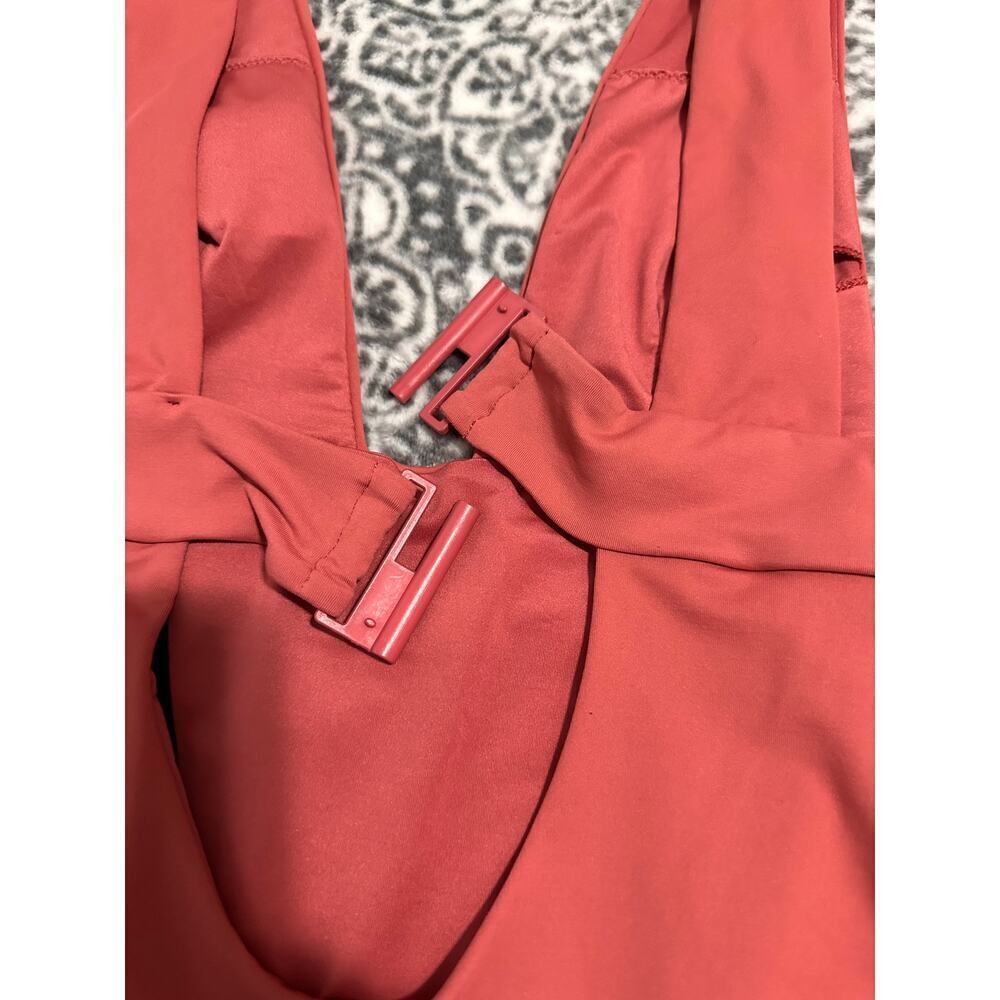 Zara One Piece Bathing Suit Dark Coral Size Small Womens - Picture 4 of 6